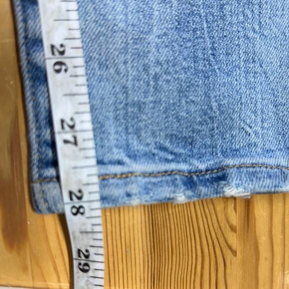 Levi's 501 Jeans Sz 26 Skinny Italian Selvedge Denim Heart Break High Light Wash - Picture 13 of 16